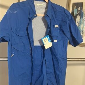 Columbia Royal Blue Outdoor Shirt